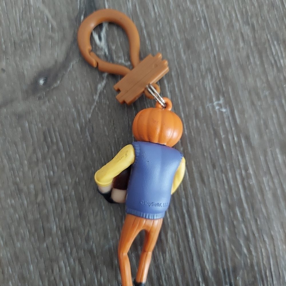 Hello Neighbor Keychain/Backpack Clip Jack-o'-Lantern Head - Picture 2 of 4